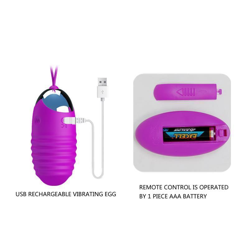 Oeuf vibrant Jessica USB - Violet - Plaisirs Pour Elles